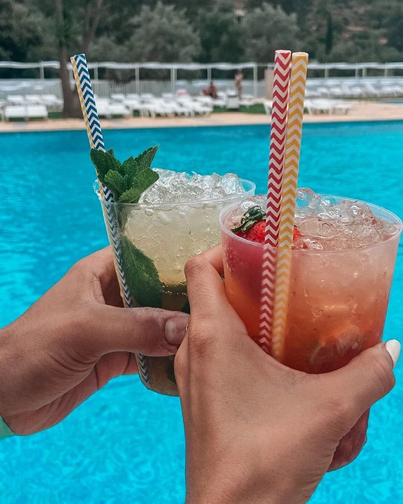 Artisan cocktails served at the bar